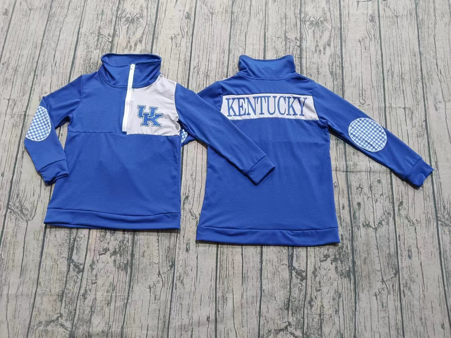 Custom moq 3 eta 6-7weeks baby boy clothes team blue long sleeve shirt-25.8.28