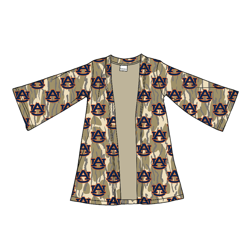 Custom moq 5 mix size milk silk baby girls clothes team summer camouflage long-sleeved cardigan-25.11.22