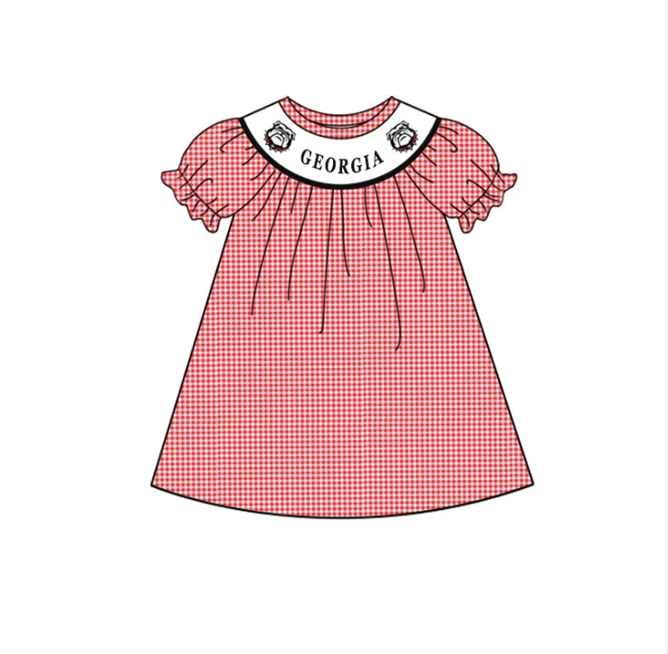 Deadline August 28 custom no moq eta 6-8weeks Summer plaid short sleeve skirt
