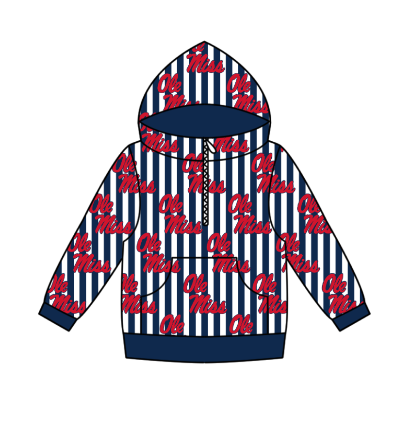 Custom moq 5 mix size milk silk summer team baby boy clothes blue red hooded long sleeve top-25.10.27