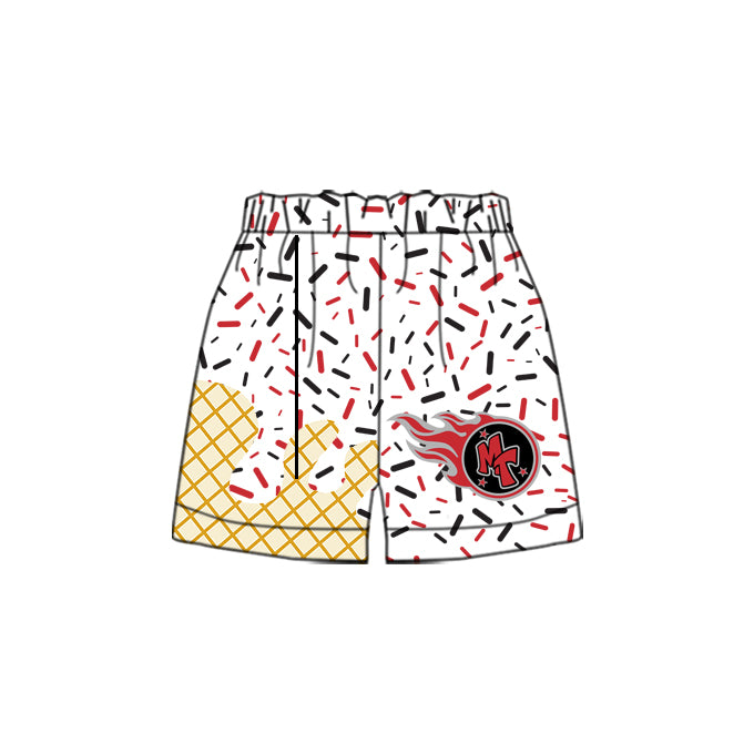custom moq 3 eta 6-8weeks baby boys clothes team color summer shorts