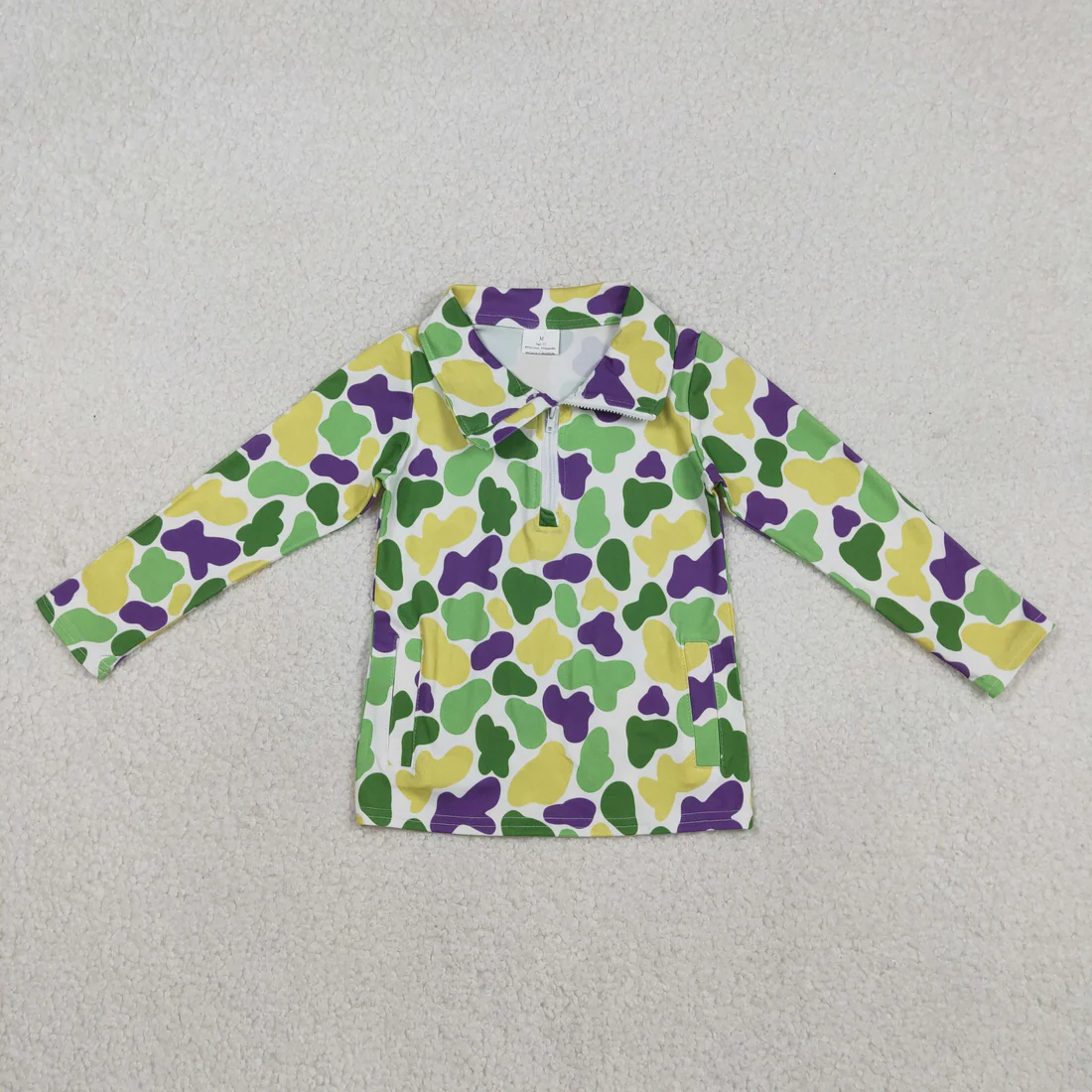 RTS Sibling baby boy clothes mardi gras Long Sleeve and tops