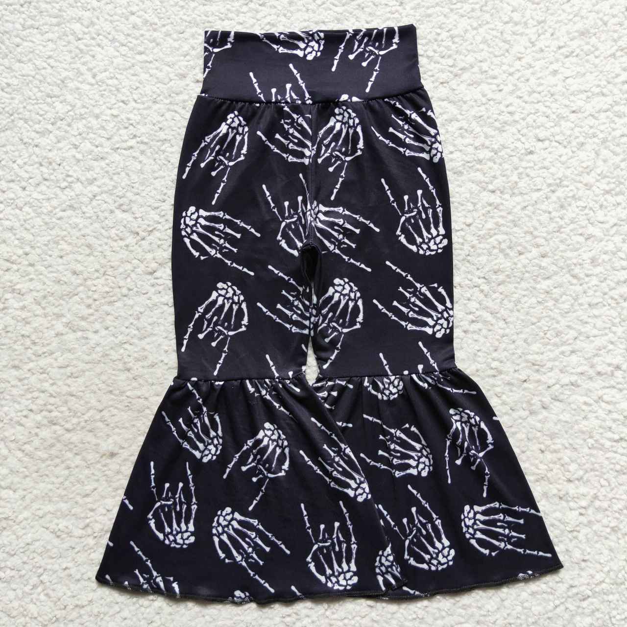 P0259 Skeleton Hands Black Trousers