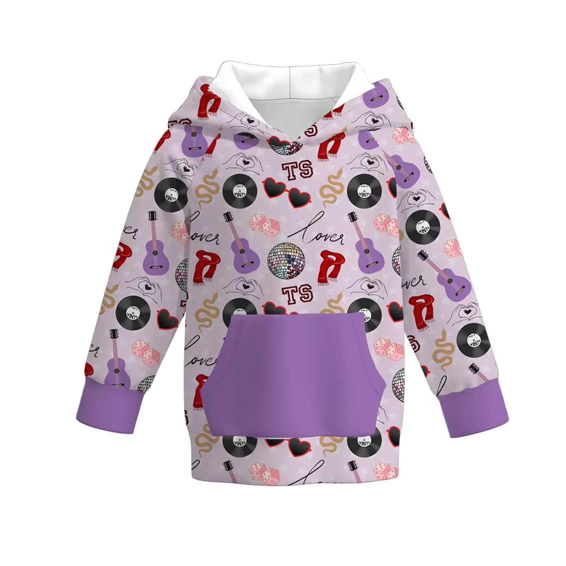 Custom moq 5 each style eta 6-7weeks baby girl clothes TS hooded long sleeve top-25.8.15