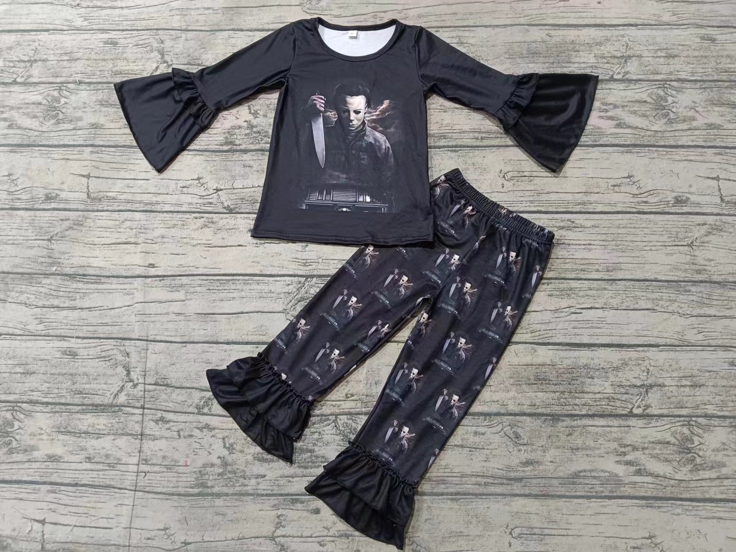 Custom moq 3 eta 6-7weeks Black Knife Assassin Trumpet Sleeve Long Sleeve Suit