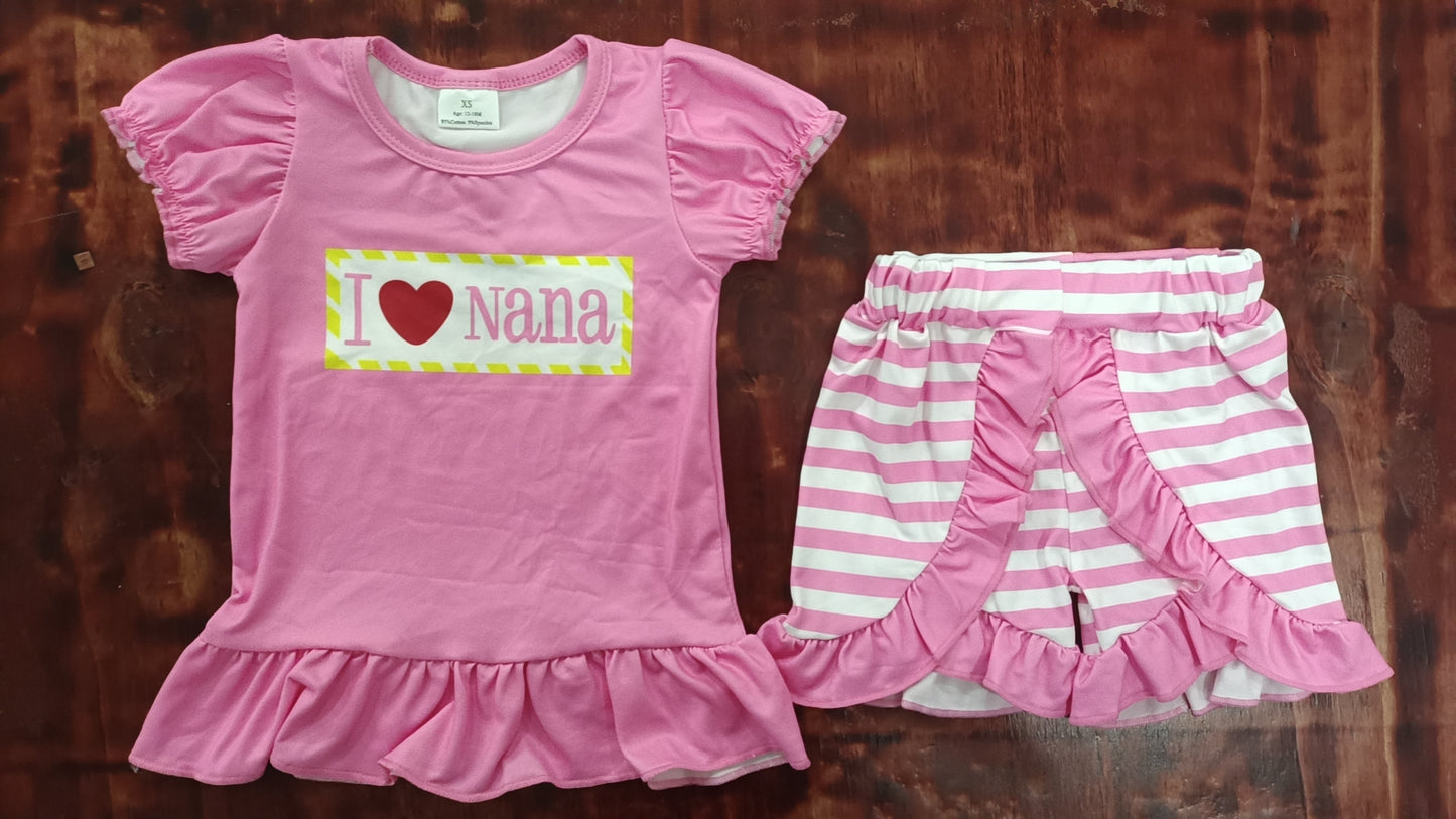 I love Anna summer girl sets
