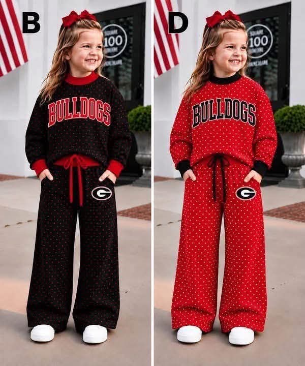 custom moq 5 mix size CARLEEWN0101 High Neck Baby Girls Letter Print Mock Neck Top Drawstring Wide Leg Pant Team Set