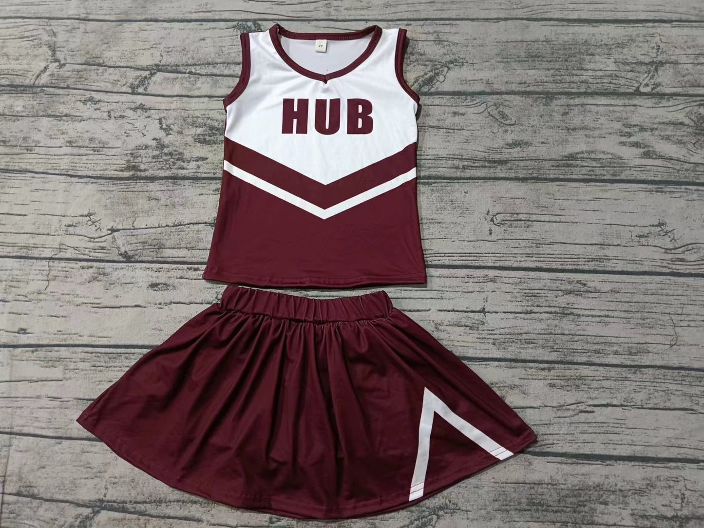 Custom moq 3 eta 6-7weeks Red Letter H Sleeveless Top-Pants Skirt Set