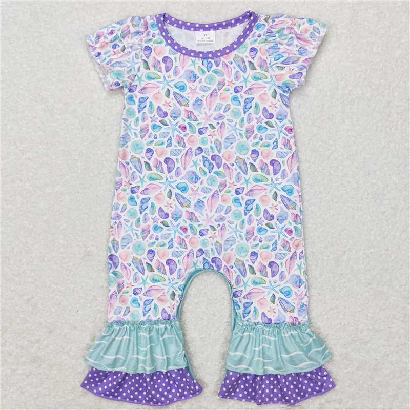 RTS baby girls clothes Short Sleeve rompers set