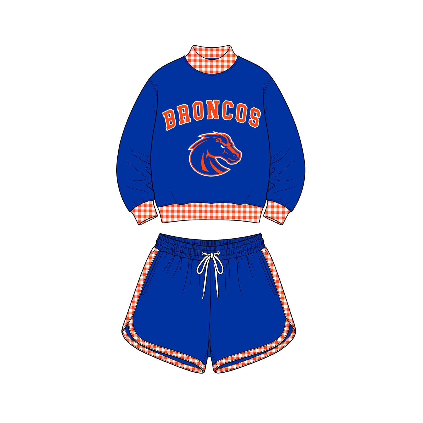 custom moq 5 mix size XY072501 Baby Kids Letter Print Checked Long Sleeve Top Shorts Casual Daily Team Outfit