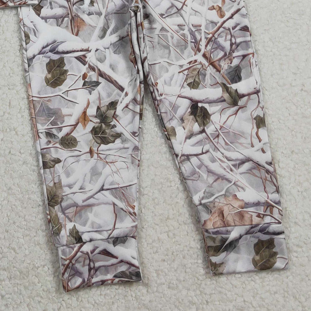 RTS NO MOQ BLP1400 Baby Boys Southern Leaves Camo Hoodie And Jogger Set with Pockets Baby Outfit Clothes Set