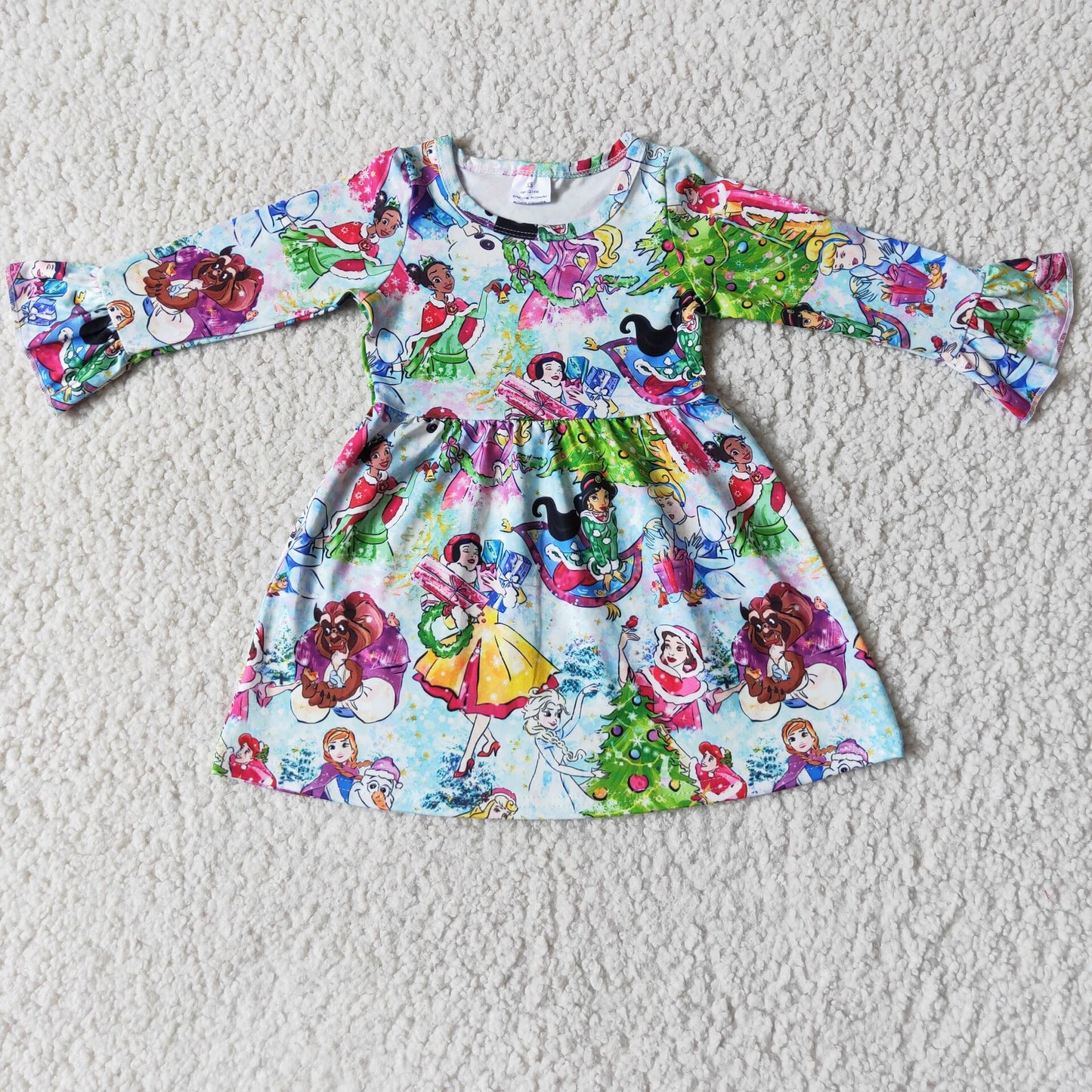 SALES NEW Girls Christmas Dresses Kids Festive Outfits for Holiday Parties And Celebrations