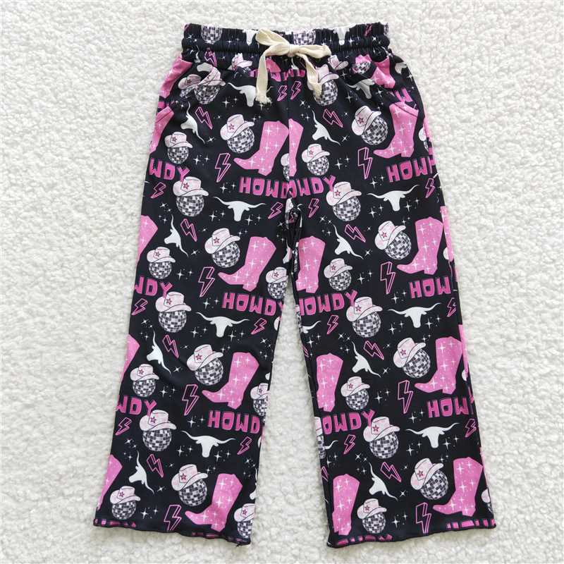 RTS NO MOQ Sibling baby girl clothes summer long trousers