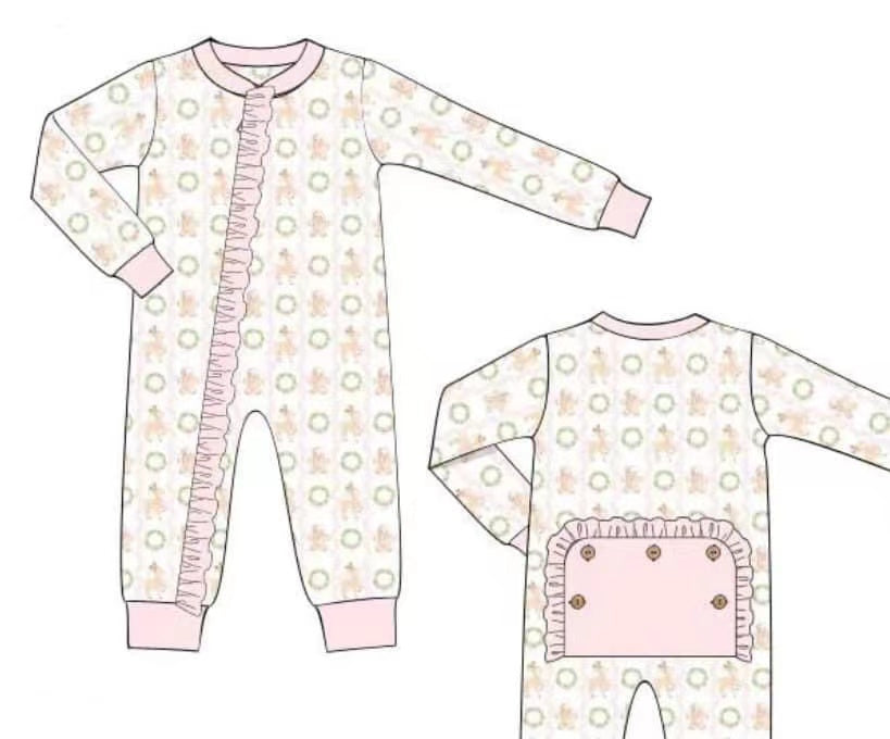 5.11custom each style moq 5eta 4-5week Sibling Sister green round prints pink girls set and baby romper match family design