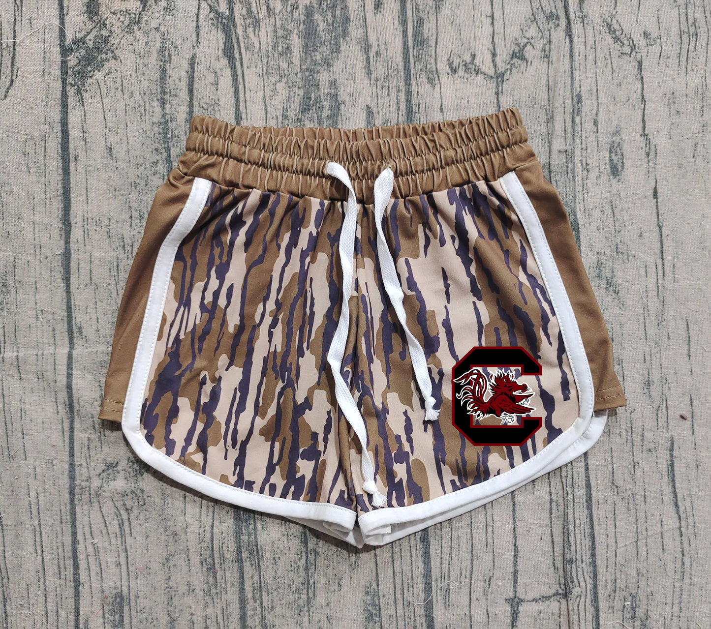 Custom moq 5 mix size milk silk baby kids clothes team camouflage summer shorts-25.11.20