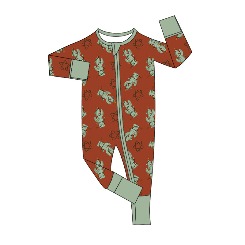 8.28 custom each style moq 5eta 4-6week Sibling Sister catcus baby boy sets and rompers match family design
