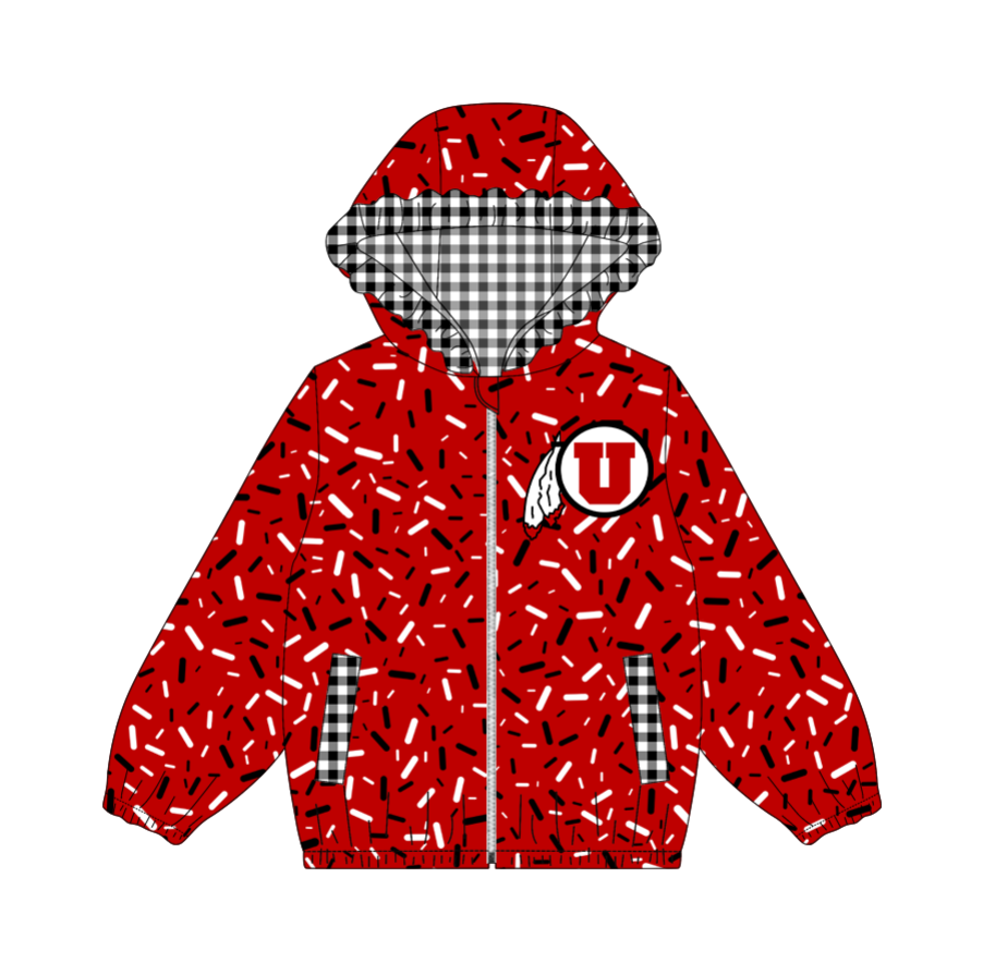 10.3-4-Custom moq 8 mix size milk silk summer team baby girls clothes red hooded long sleeve top-25.10.9