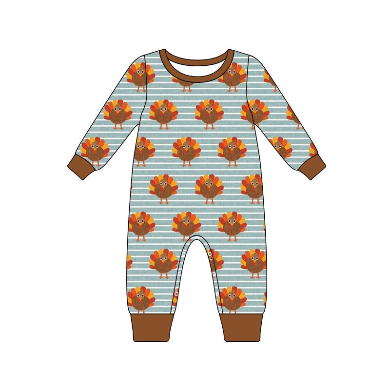 5.25 custom each style moq 5eta 4-5week Sibling Siste Thanksgiving day turkey boys outfits and romper match family design
