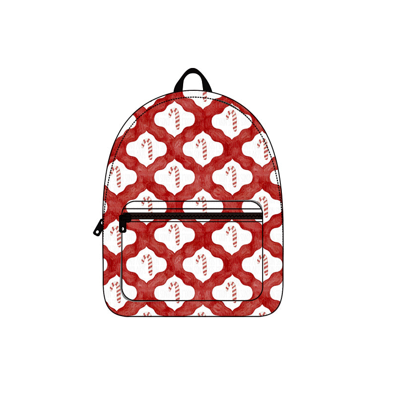 8.5 custom each style moq 5 eta 4-6weeks baby kids Christmas red fashion backpack