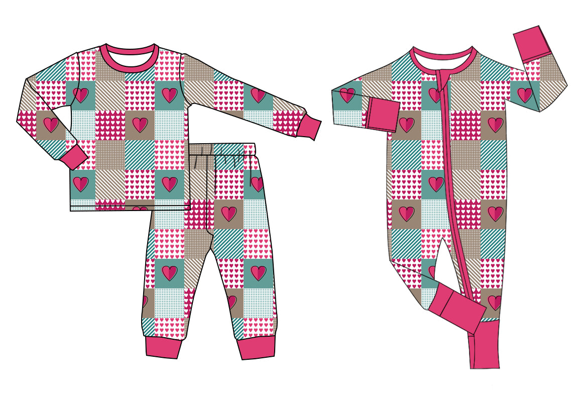 11.3 custom each style moq 5eta 4-6week Sibling love baby girl sets and rompers match family design