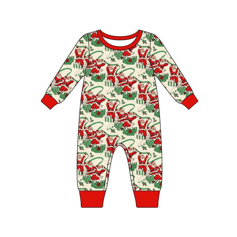 6.10 custom each style moq 5eta 4-6 week Sibling Sister Christmas red boys pajamas outfits and romper match family design
