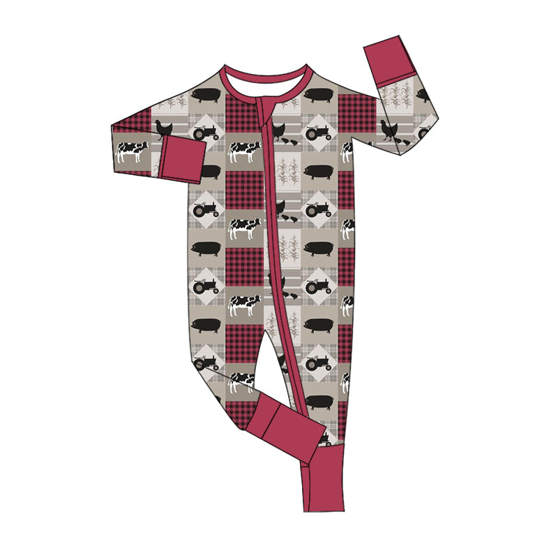 9.25 custom each style moq 5eta 4-6week Sibling Sister cow hen baby boys sets and rompers match family design
