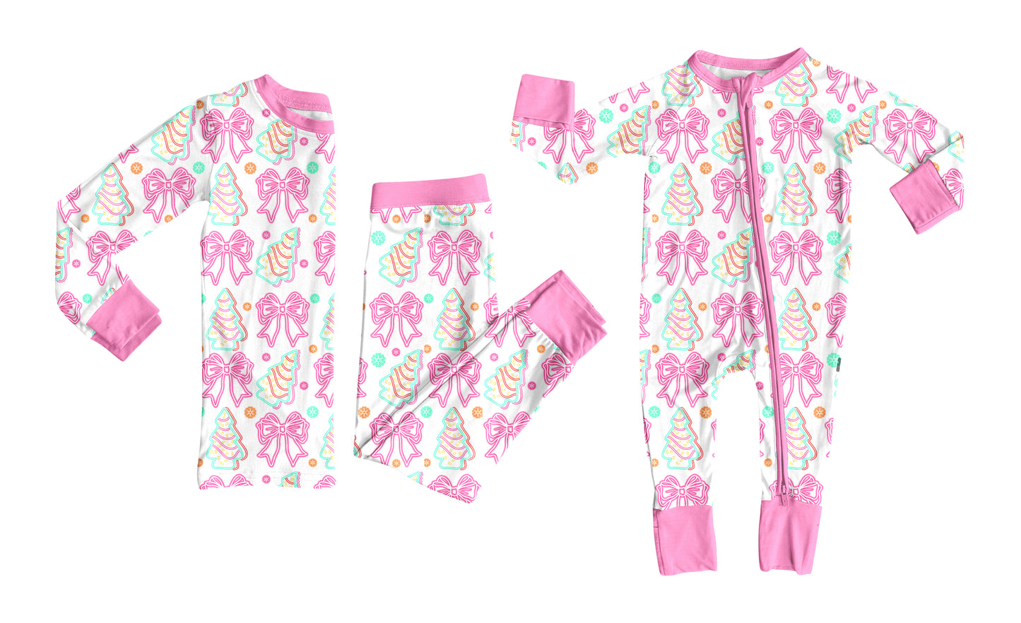 25.6.26 custom each style moq 5eta 4-6week Sibling Sisters Christmas bow pink baby girl long sleeve pants sets and rompers match family design