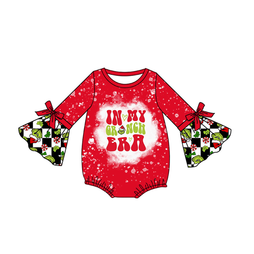 8.30 custom each style moq 5eta 4-6week Sibling Sister Christmas red baby girls sets and rompers match family design