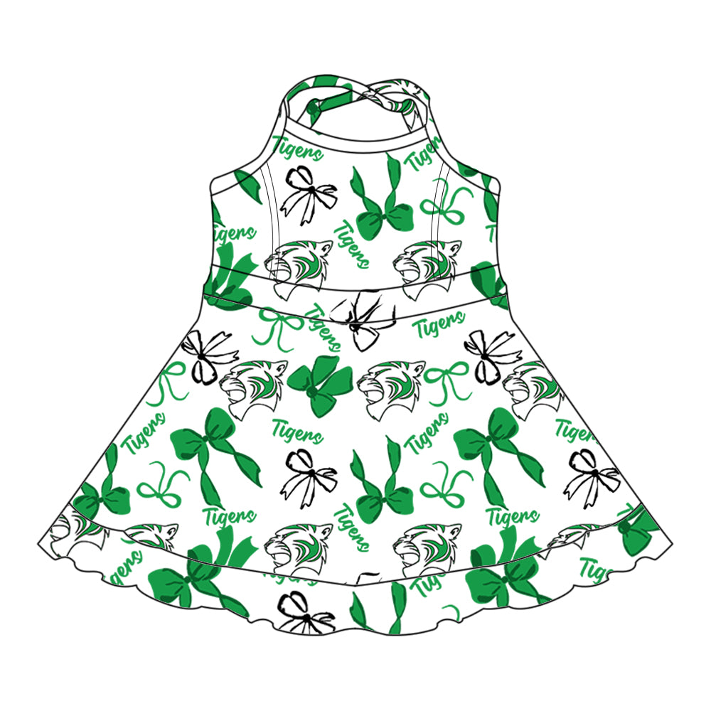 Custom moq 5 mix size milk silk summer teams baby girls clothes bow green hooded long sleeve pants sets and skirts sets and dress 1 and dress 2 and top-25.8.4