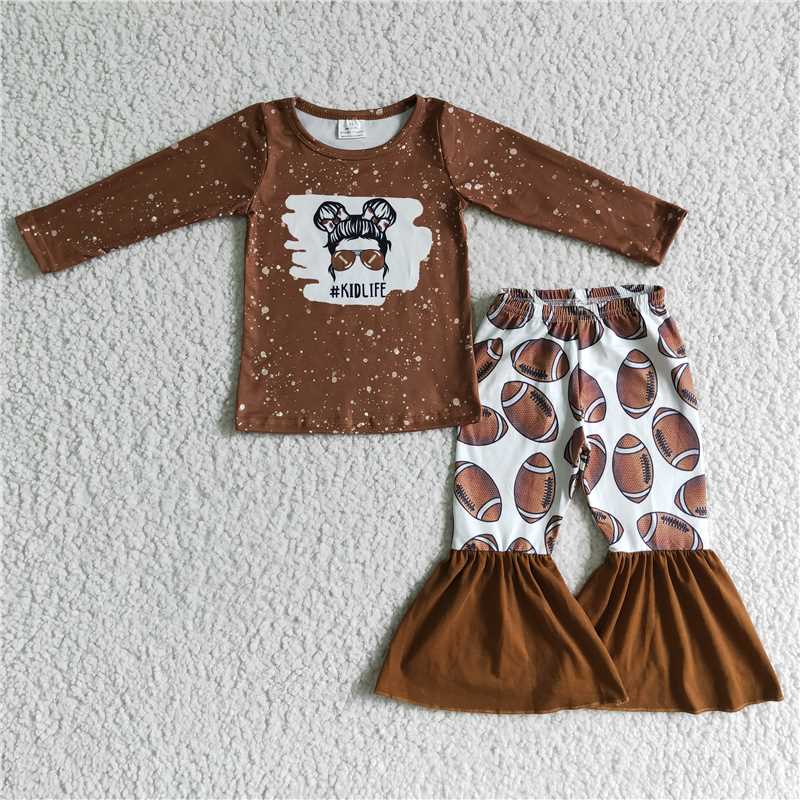 SALES NEW Kidlife Baby Girls Football Bell Sets Cute And Fun Infant Clothing Accessory