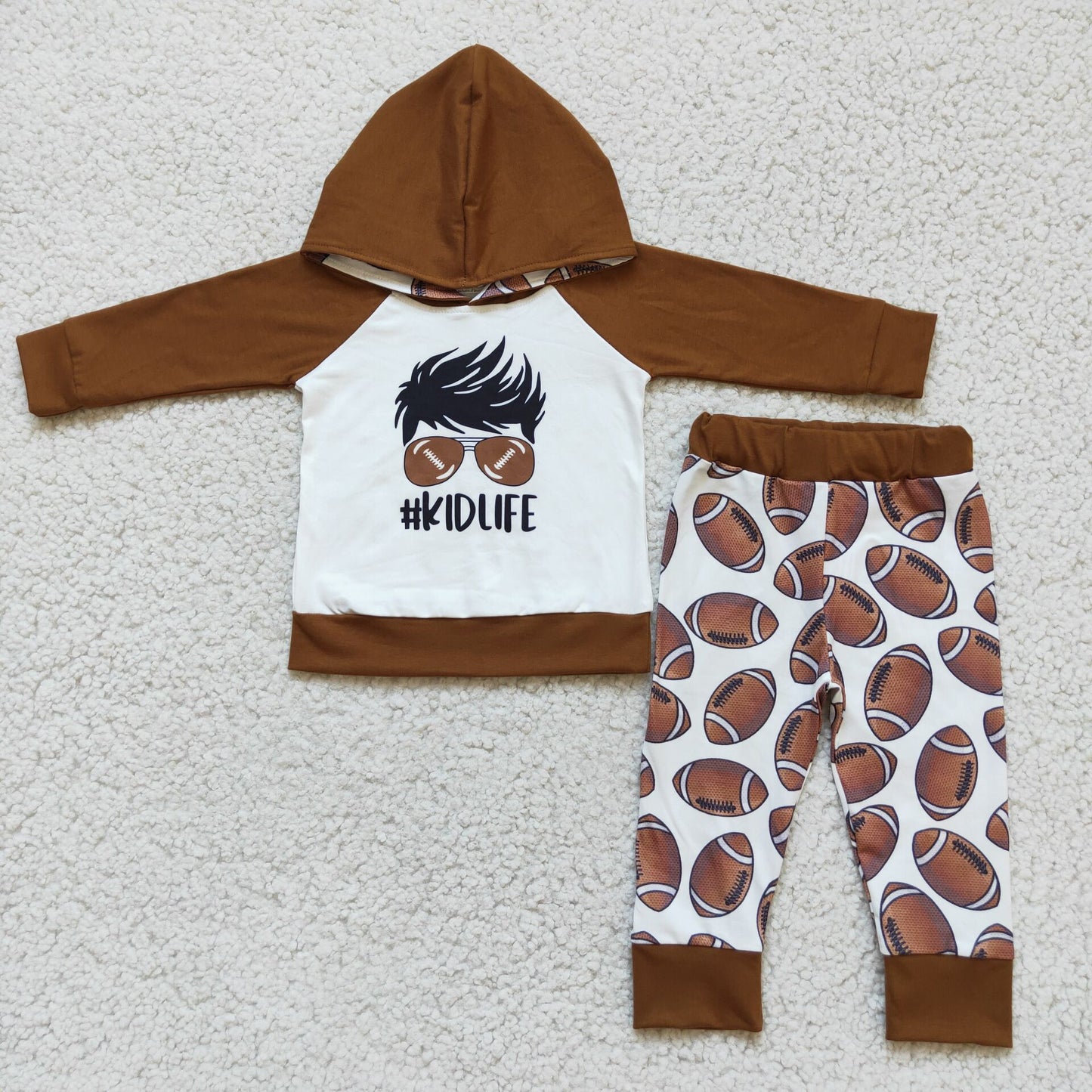 SALES NEW Boys Kidlife football hoodie sets