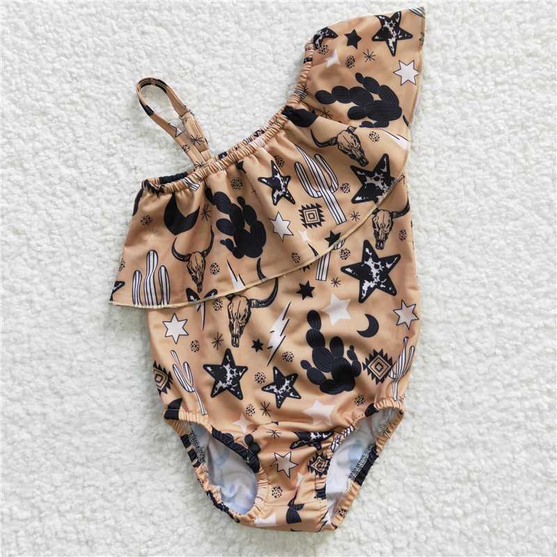 RTS NO MOQ baby girl clothes Short Skirt Set & Swimsuit