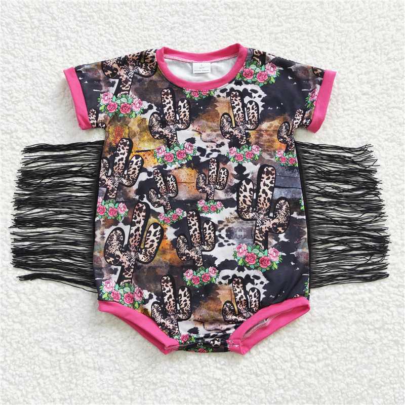 SALES NEW Baby Girls Tassel Cactus Rompers Cute Baby Girl Summer Romper Onesie Baby Girl Clothes