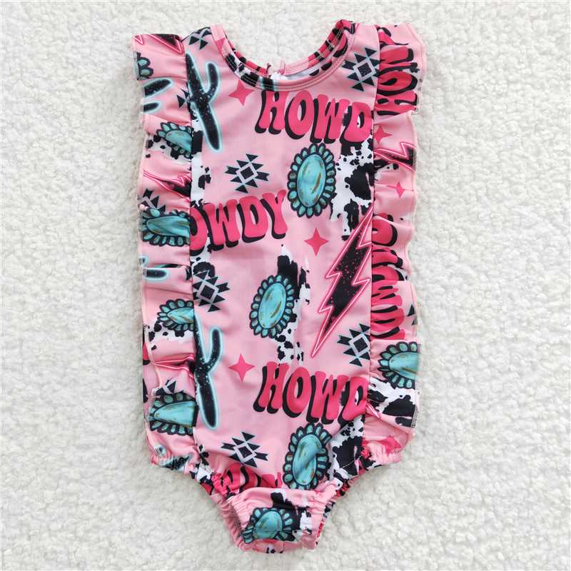 RTS NO MOQ baby girl clothes Short Skirt Set & Swimsuit