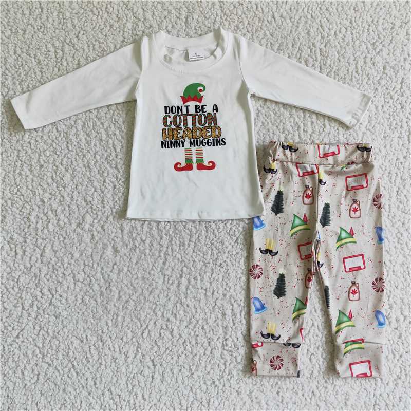 SALES NEW baby boys Christmas hats pajamas sets