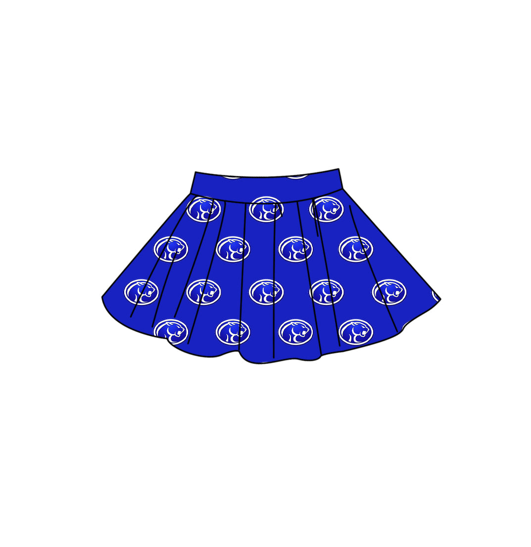 Custom moq 5 mix size summer teams Adult Women Solid Color Casual Summer Team Skirt Outfit