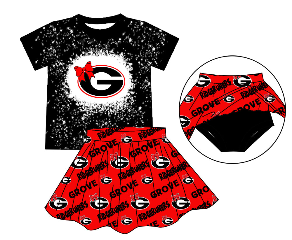 Deadline: May 20 custom no moq eta 5-6weeks GGG skirts girls sets with bummines