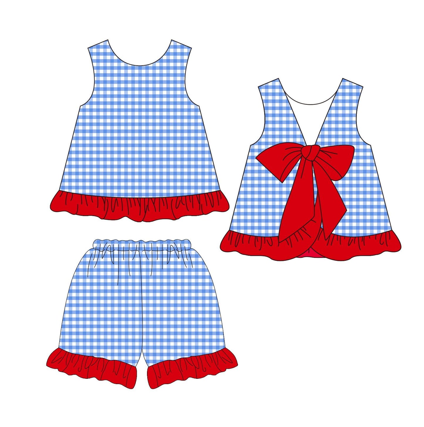 5.17custom each style moq 5eta 4-5week White polka dot purple pink green blue girls summer suit collection