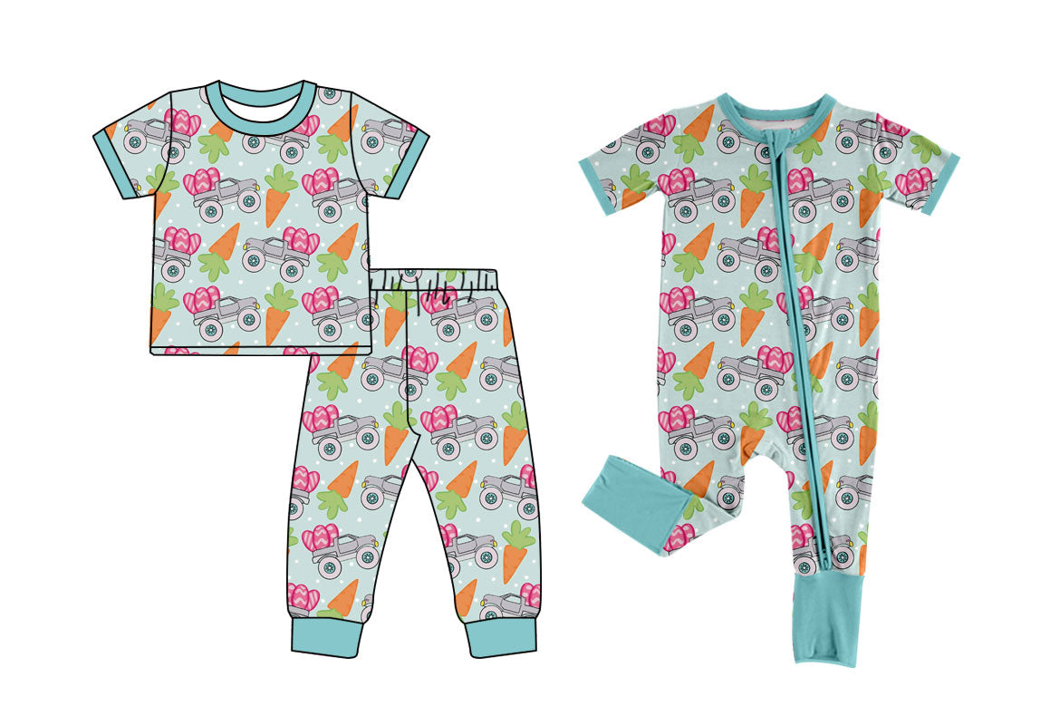 25.10.31 custom each style moq 5 eta 6-8week Sibling Sisters easter baby boy clothes short sleeve pants sets and romper match family design