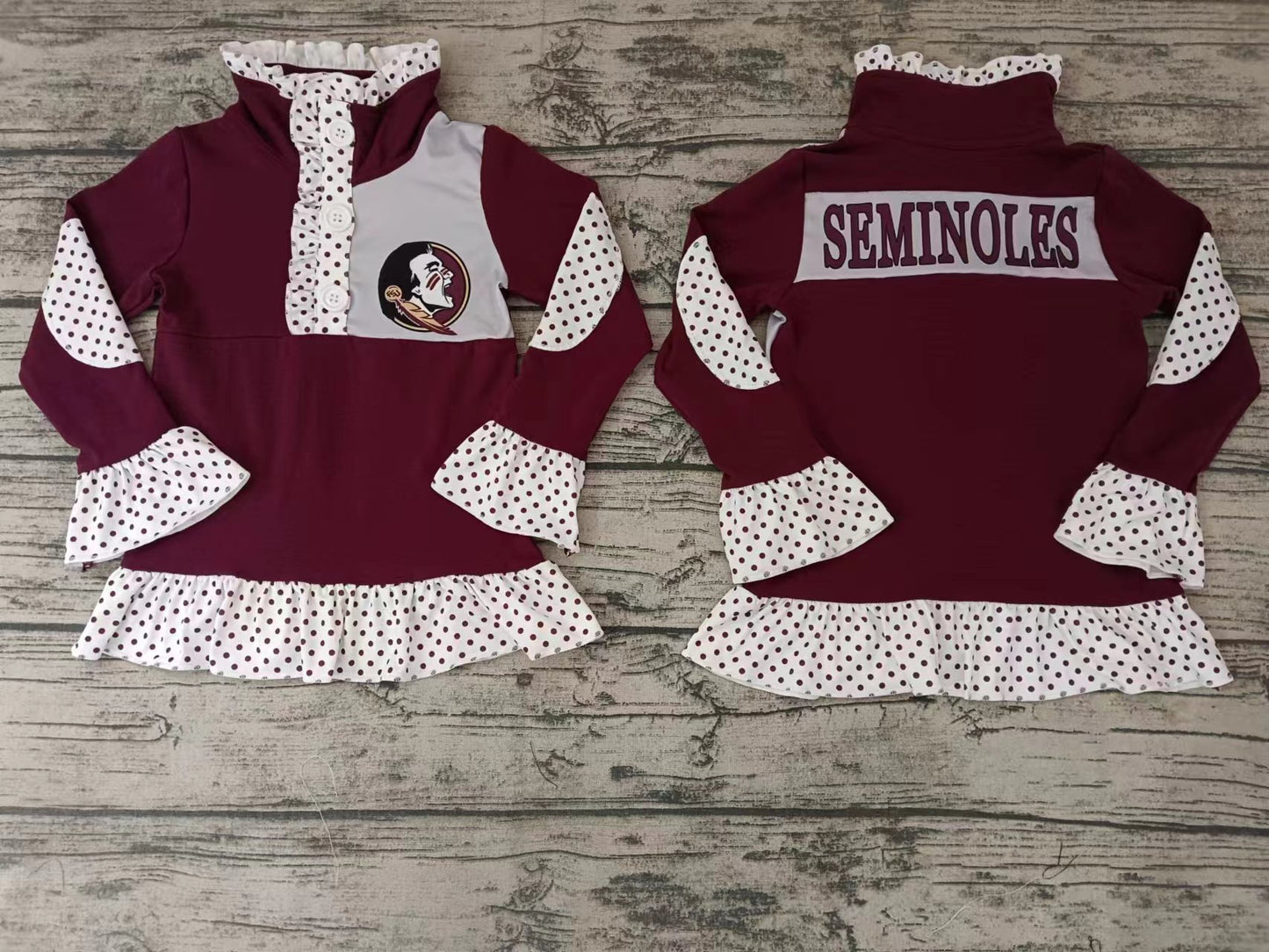 maroon color cotton top girls college pullovers
