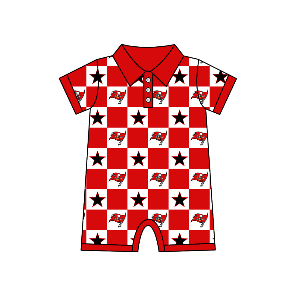 Custom moq 5 mix size milk silk summer teams Baby Girl Red Sleeveless Top Skirts Set Dress And Shorts Yoga Checked Outfit Boy's Checked Short-Sleeved Polo Shirt And Romper