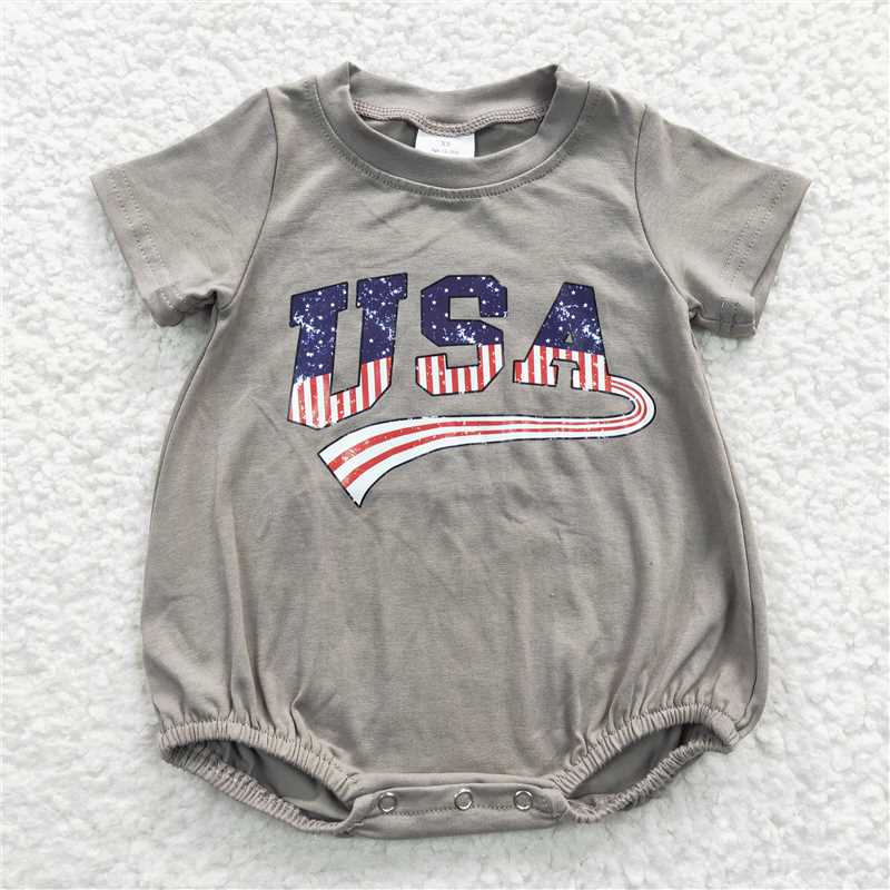 Baby boys solid color letter print Sibling Sister Clothes Sets