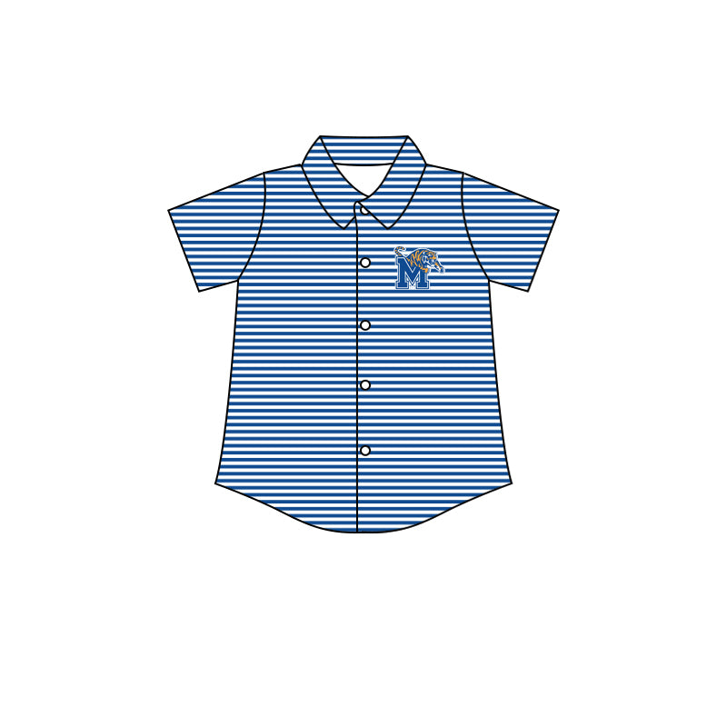 Custom moq 5 mix size milk silk summer teams baby girl boys clothes blue short sleeve skirts set and top and dress and rompers series
