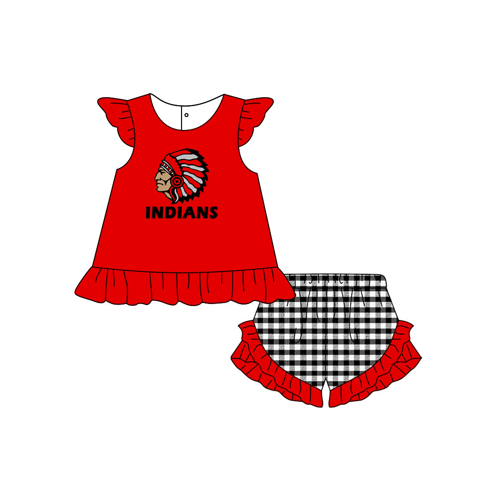 Deadline: May 27 custom no moq eta 5-6week indians red summer girls sets