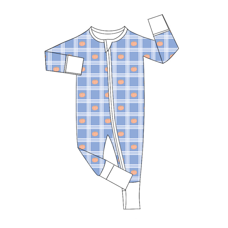9.4 custom each style moq 5eta 4-6week Sibling Sister pumpkin blue baby boys sets and rompers match family design