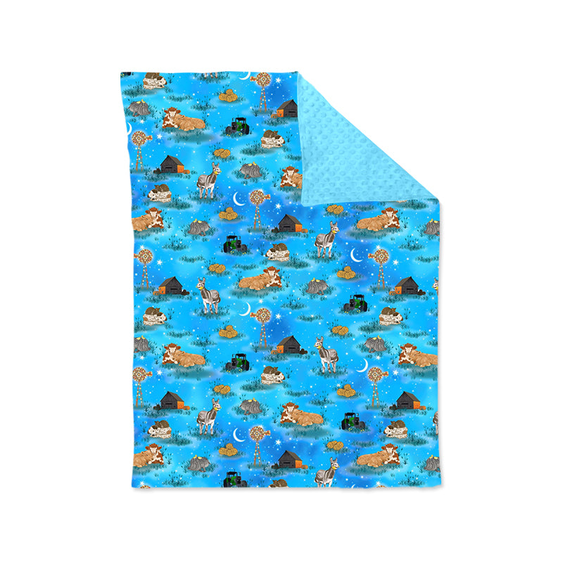 9.5 custom each style moq 5 eta 4-6week baby blanket kids blue blanket design