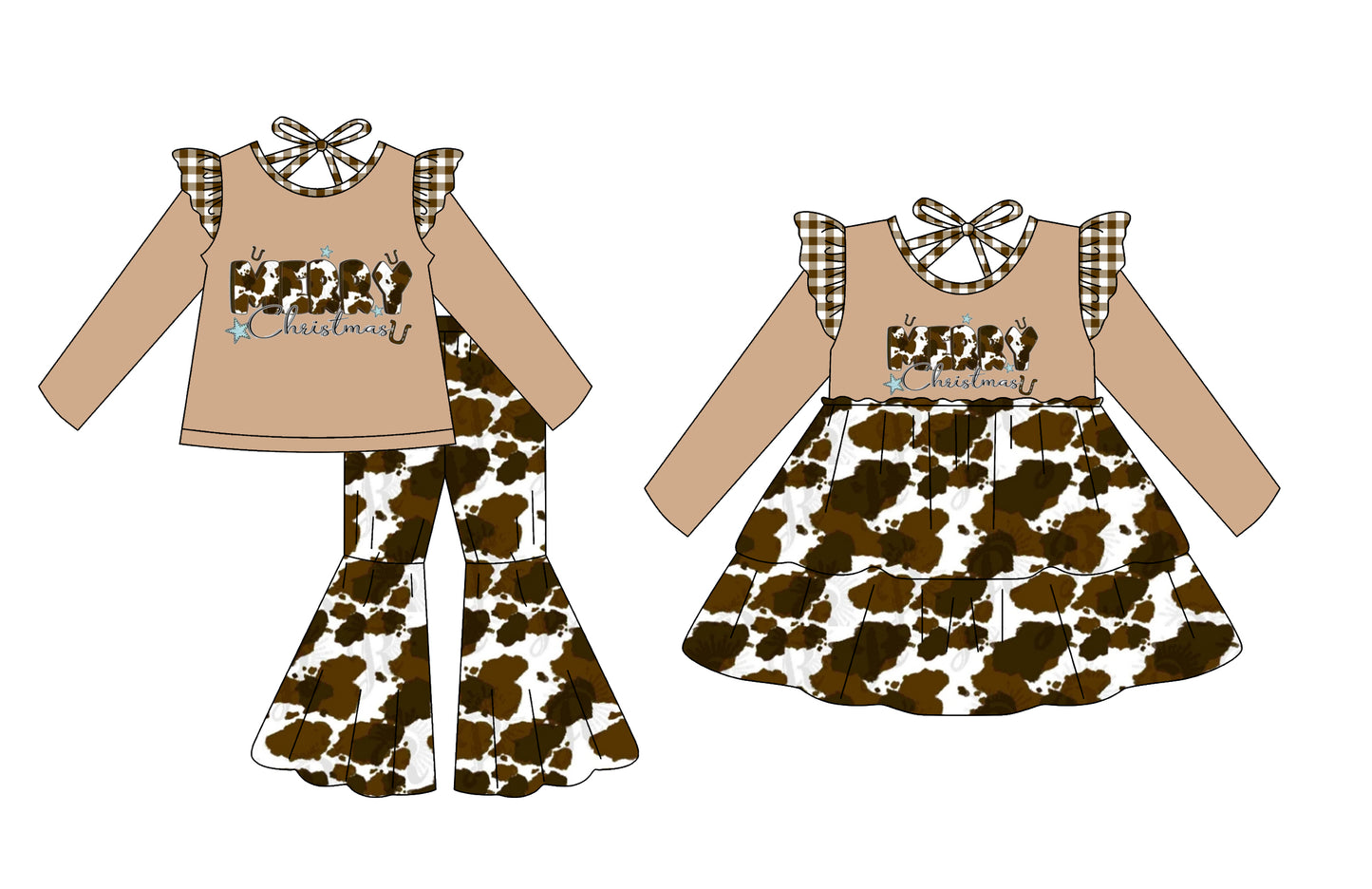 25.77 custom each style moq 5eta 4-6week Sibling Sisters baby girl long sleeve pants sets and dress match family design