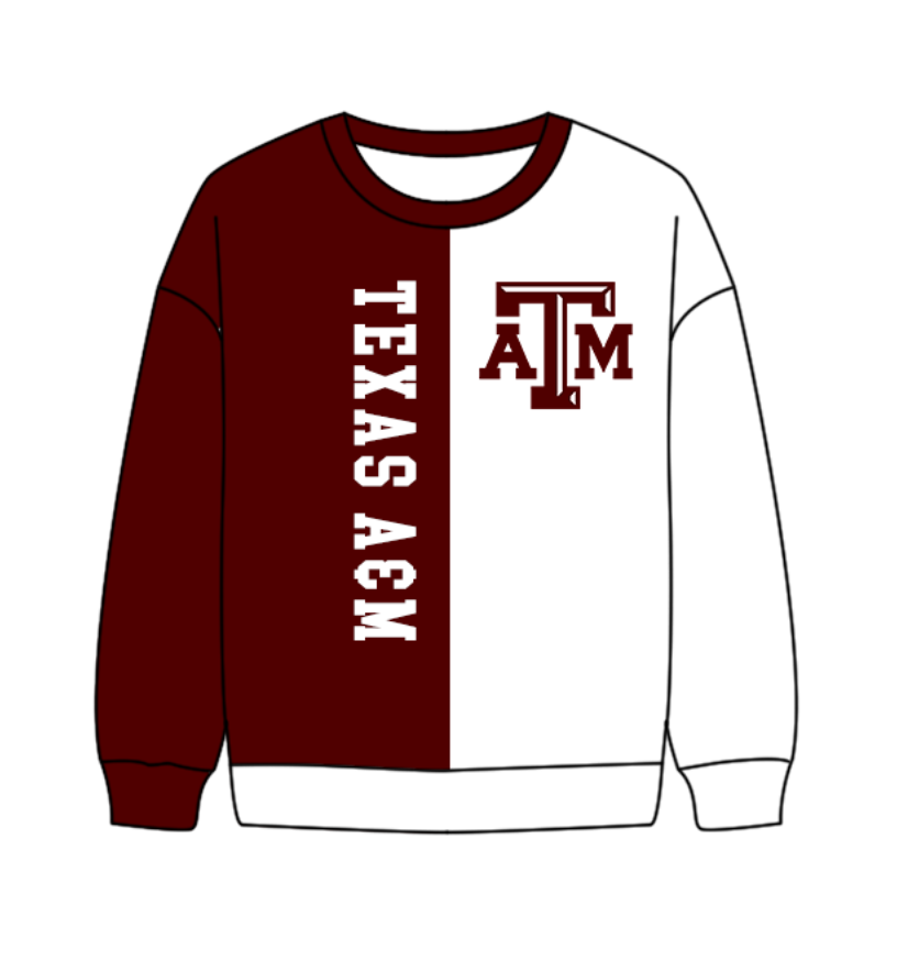 10.4-1-Custom moq 8 mix size milk silk summer team baby boys clothes brick red and white long sleeve top-25.10.9