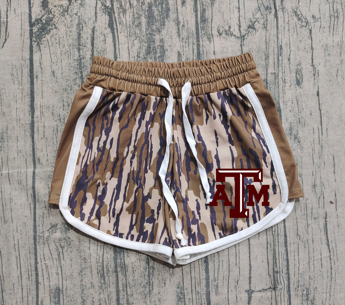 Custom moq 5 mix size milk silk baby kids clothes team camouflage summer shorts-25.11.20