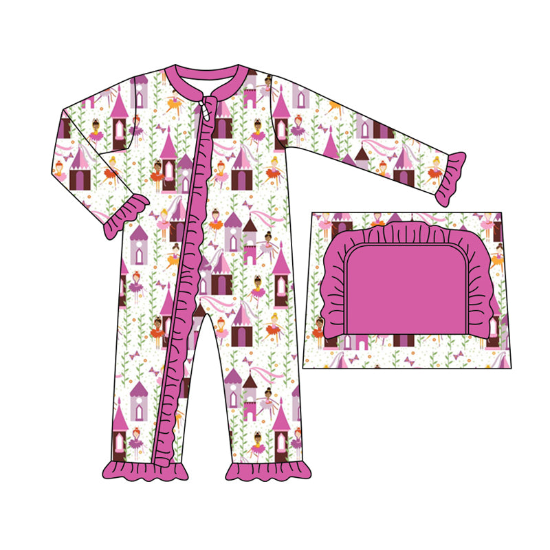 7.3 custom each style moq 5eta 4-6week Sibling Sister Christmas purple baby girls sets and dress and rompers match family design
